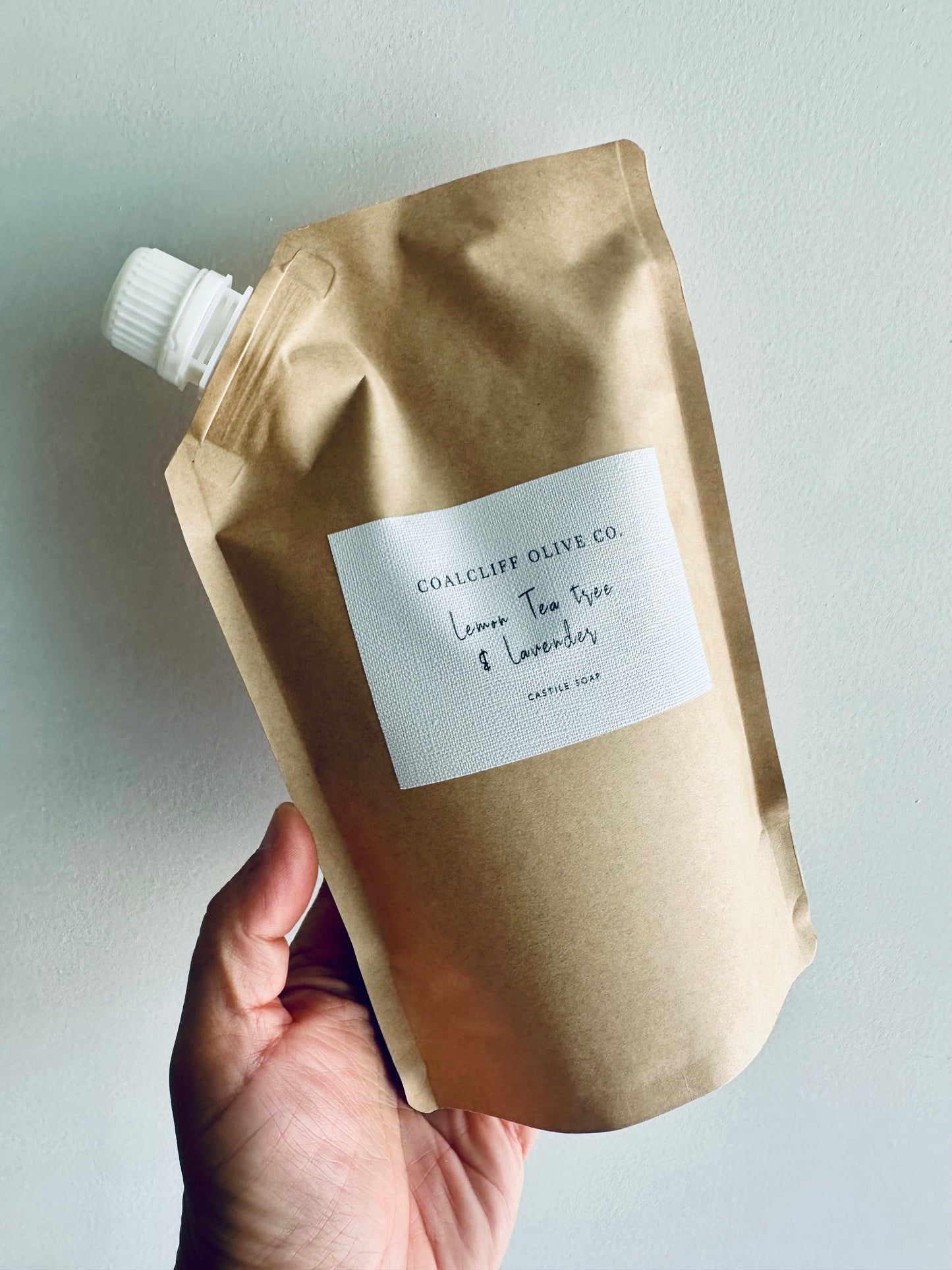 Refillable Lemon Tea Tree & Lavender Castile Soap – 500 ml | Eco-Friendly & Sustainable