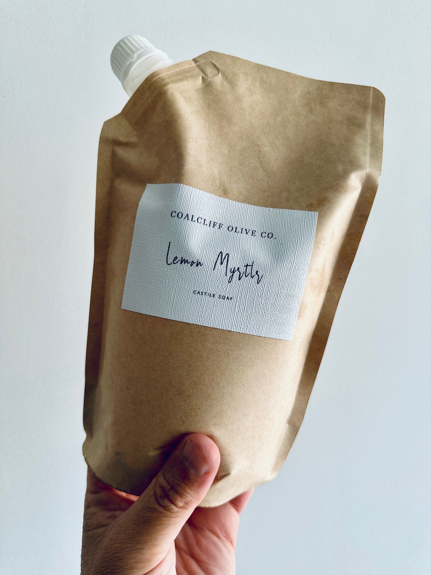 Refillable Lemon Myrtle Castile Soap – 500 ml | Eco-Friendly & Sustainable
