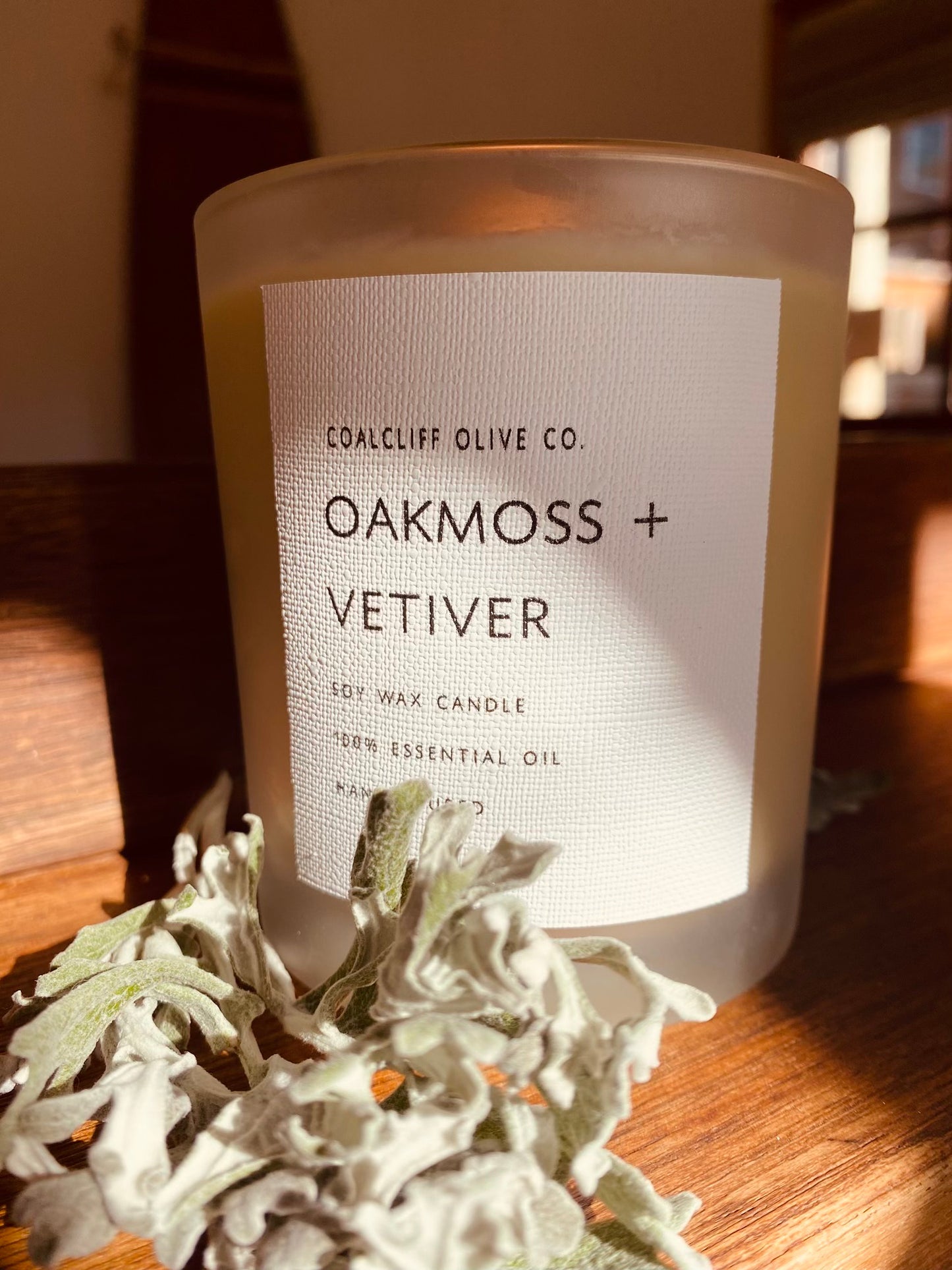 Oakmoss + Vetiver candle