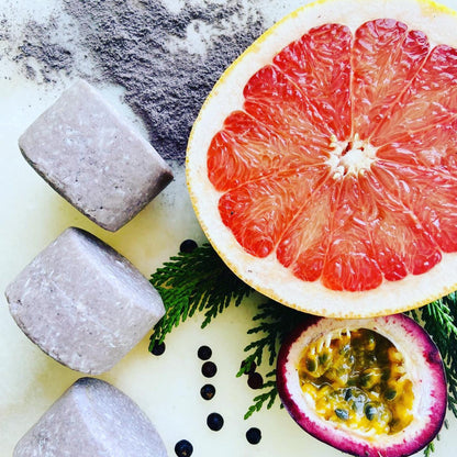 Solid Shampoo bar - Juniper berry, Passion fruit & Pink Grapefruit