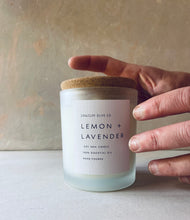 Load image into Gallery viewer, Lemon + Lavender candle
