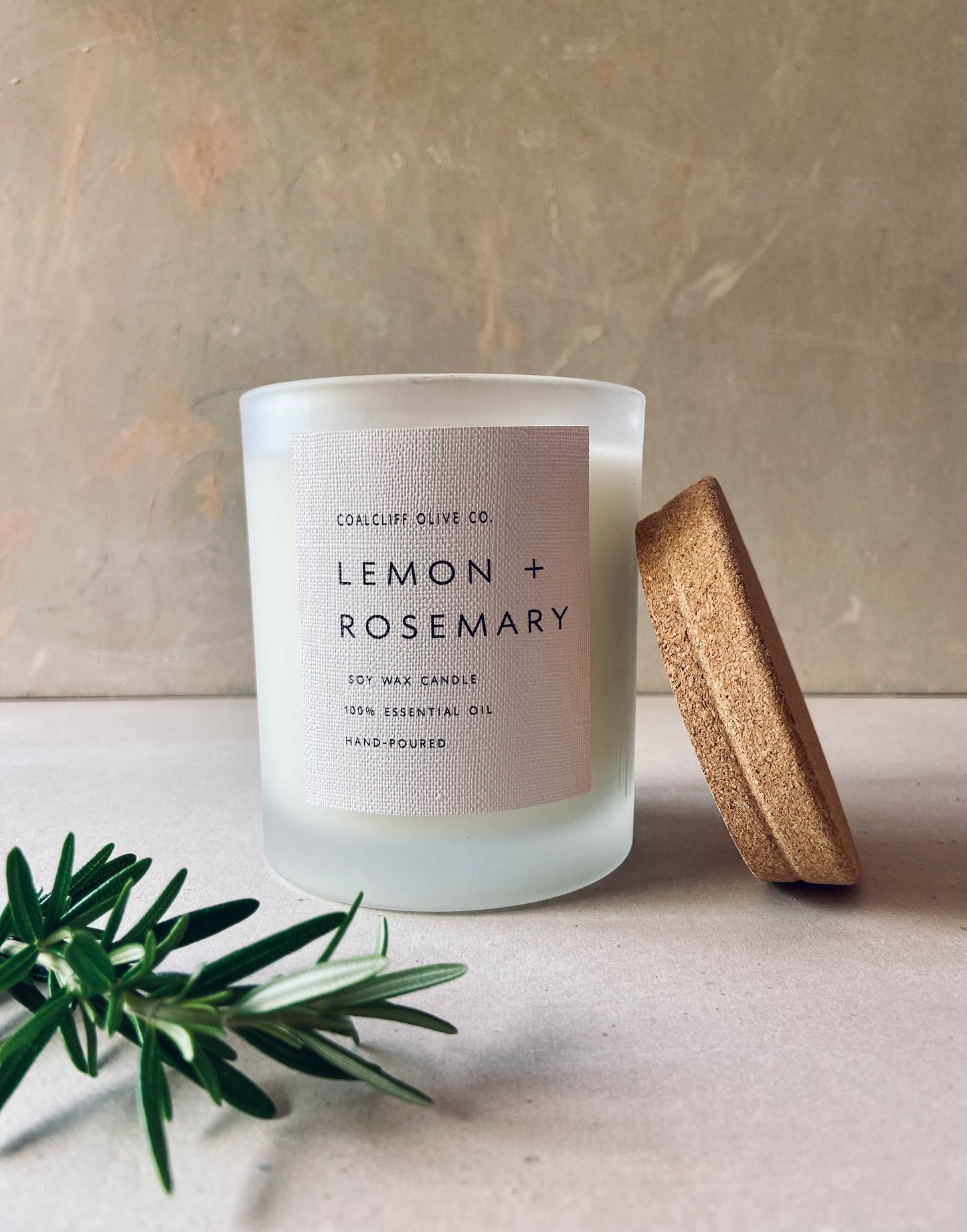 Lemon + Rosemary candle