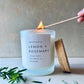 Lemon + Rosemary candle