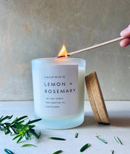 Load image into Gallery viewer, Lemon + Rosemary candle
