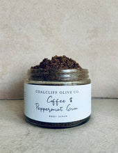 Load image into Gallery viewer, Coffee + Peppermint Gum body scrub

