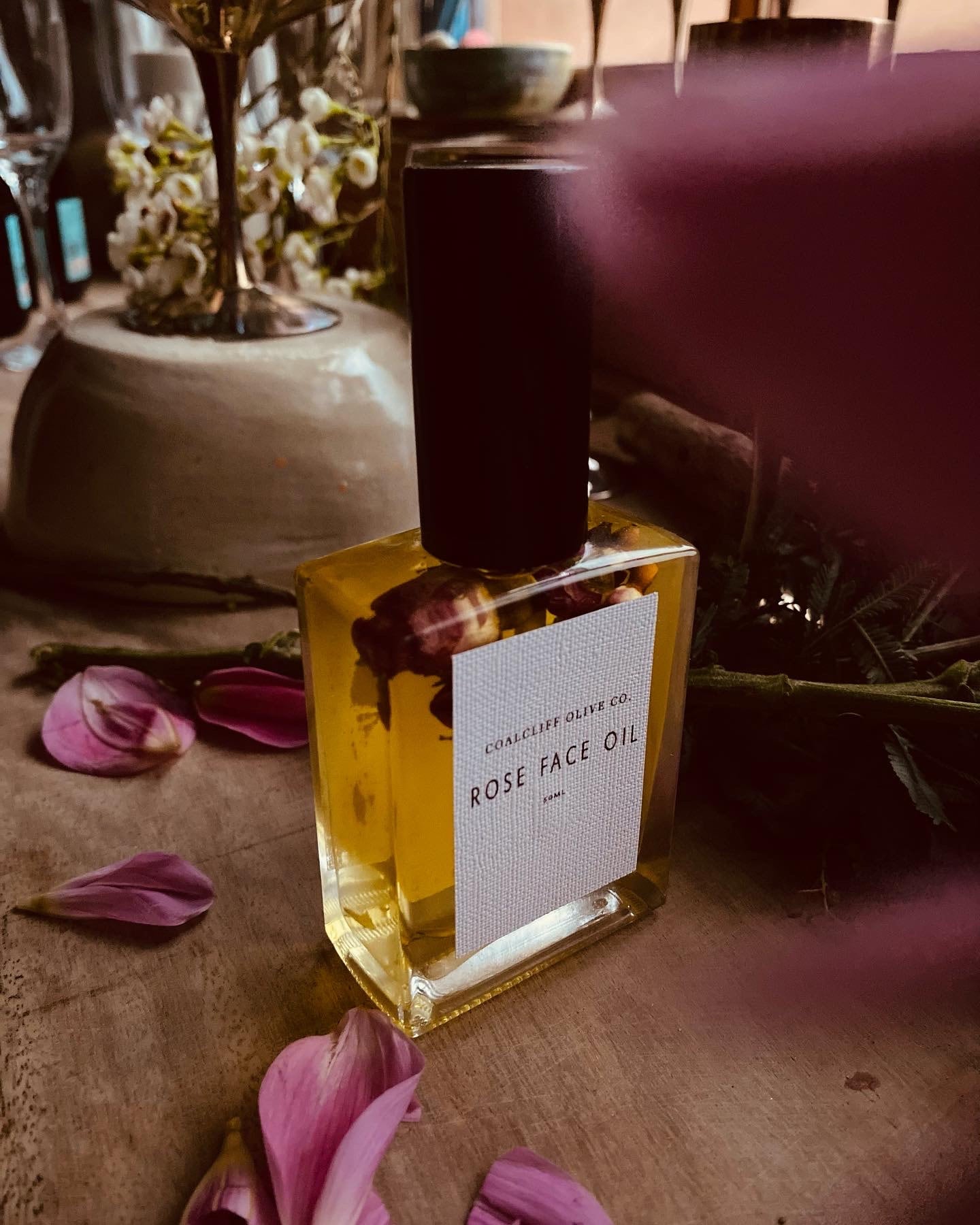 Rose face oil